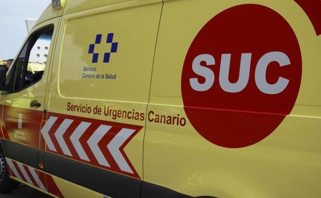 Herida grave tras chocar con una moto contra un muro en Tenerife