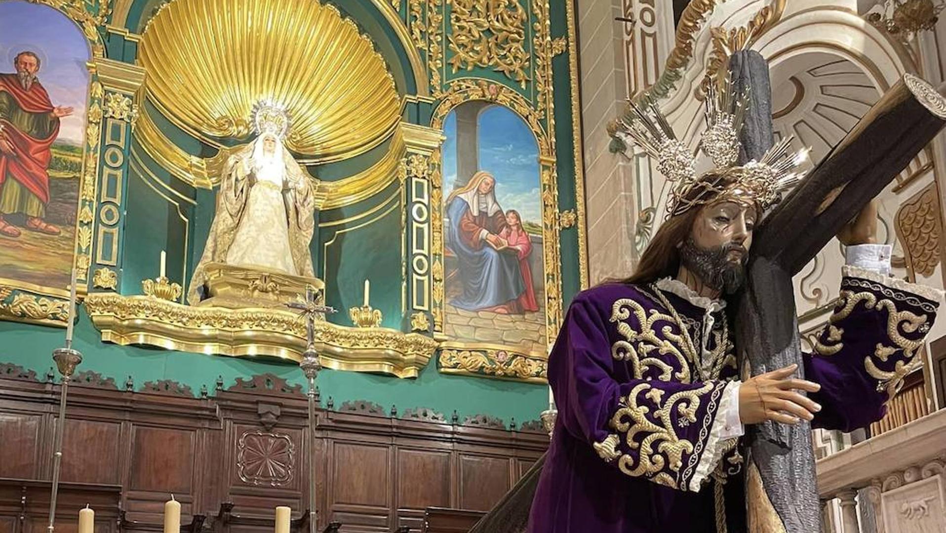 El quinario en honor de Nuestro Padre Jesús Nazareno se celebra del 13