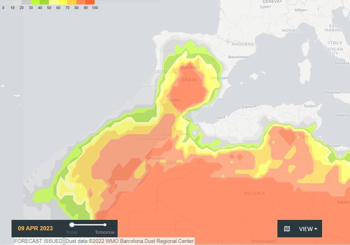 Vuelve La Calima A Almer A Aemet Alerta Del Polvo Sahariano Ideal