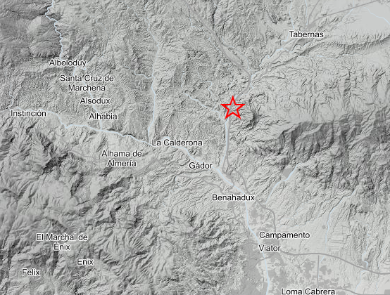 Terremoto en Almería Registrado un terremoto de 2 7 grados magnitud