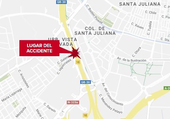 Accidente En Granada Un Herido Leve Por Un Accidente En La