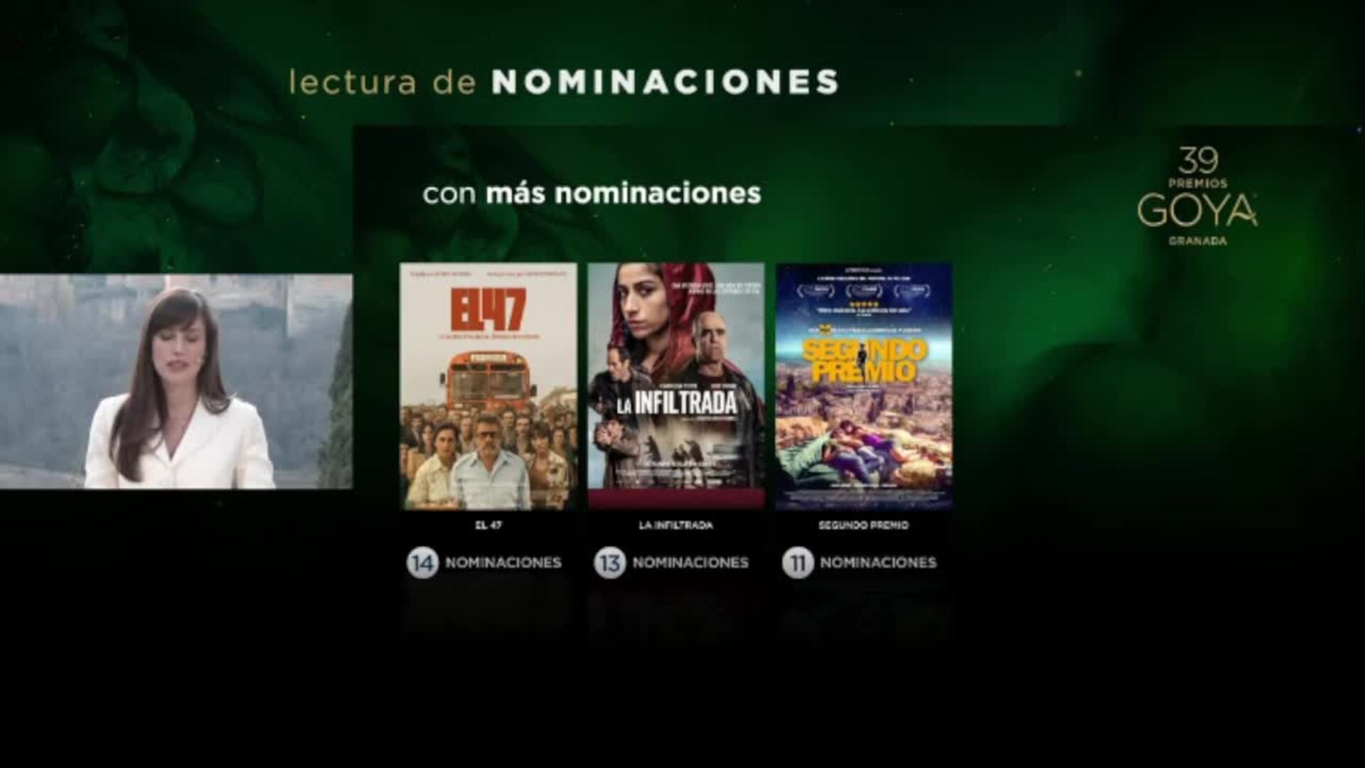 El La Infiltrada Y Segundo Premio Acaparan Las Nominaciones A