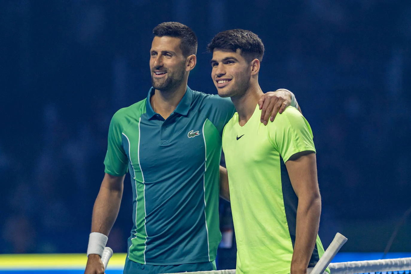 El Partido De Exhibici N Entre Alcaraz Y Djokovic En Im Genes La Verdad