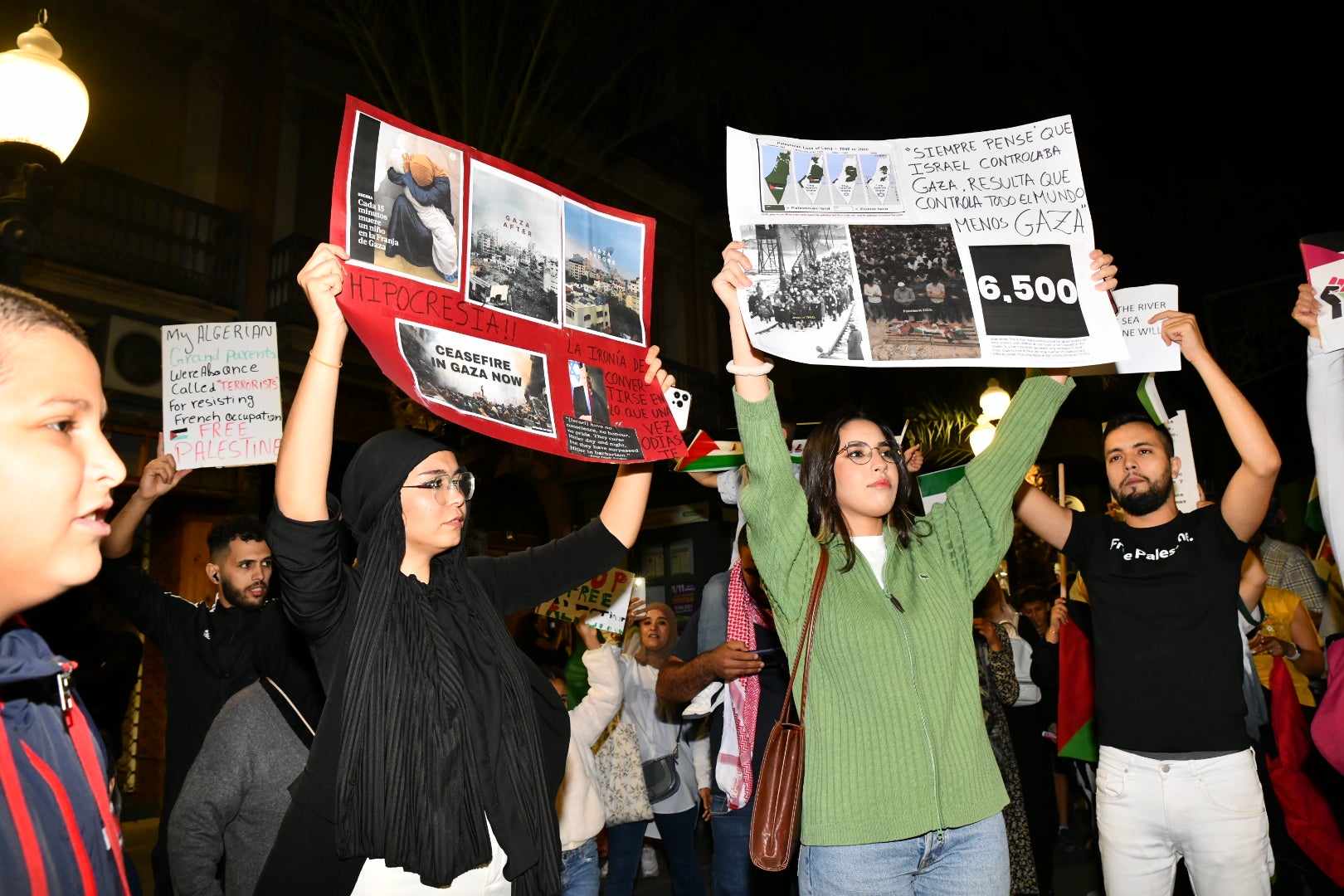 Manifestación en Alicante en solidaridad con el pueblo Palestino