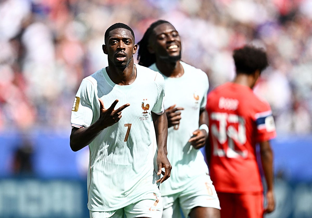 Dembélé existe: el 'Mosquito' se cuela con un triplete en la fiesta de Mbappé
