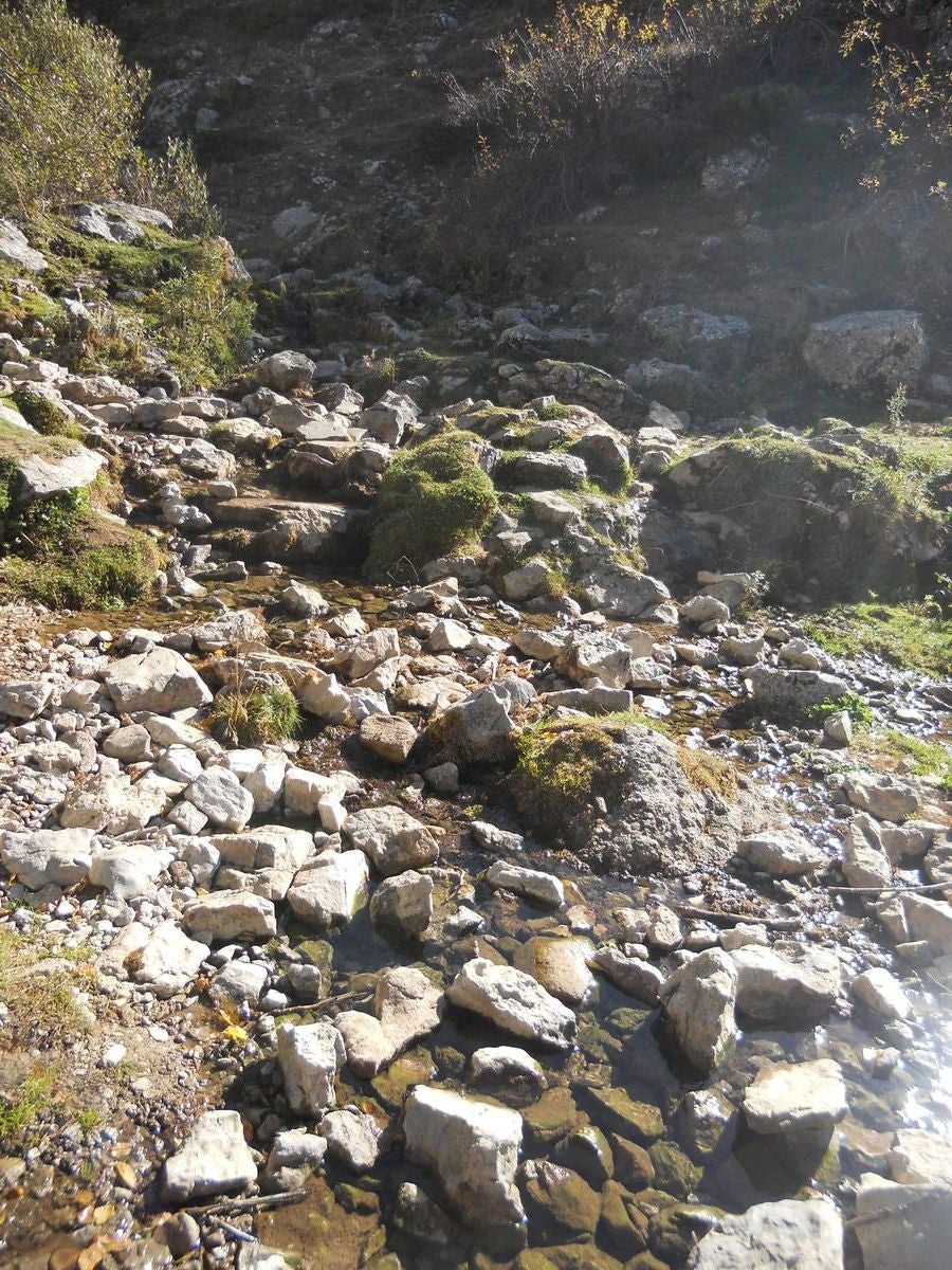 La ruta parte de la localidad de Santa María de Redondo, siguiendo el curso del río Pisuerga, hasta llegar a la magestuosa cueva de Fuente Cobre