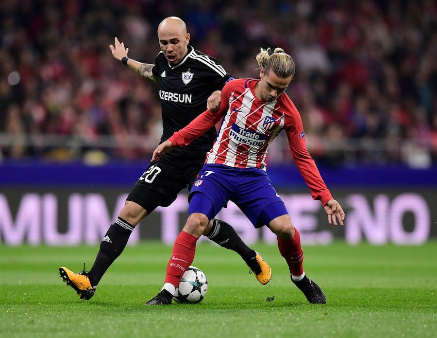 El Atlético de Madrid afronta su primera final del año ante el Qarabag en la Champions League. Al Atlético, con dos puntos, solamente le vale ganar para seguir teniendo opciones de clasificarse.