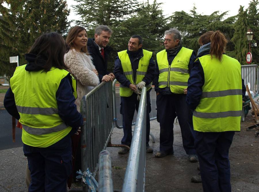 Lacalle ha visitado las excavaciones del Solar del Cid