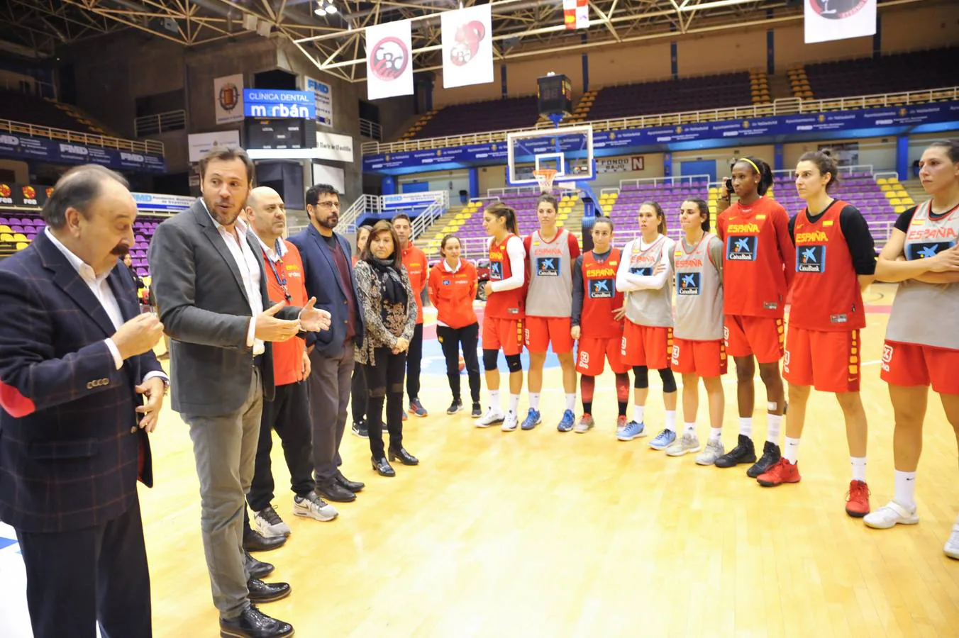 El equipo que dirige Lucas Mondelo se encuentra en la capital vallisoletana para medirse a Holanda en partido oficial clasificatorio para el Eurobasket 2019