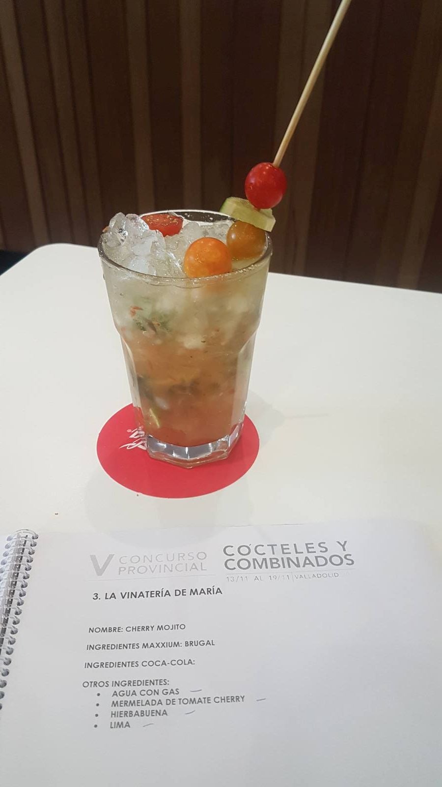 El concurso se enmarca dentro del Feria Internacional Cocktail Bar (FIBAR) que se celebra en Valladolid