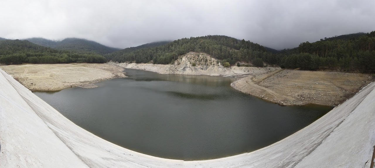 El embalse del Tejo en El Espinar.