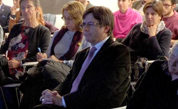 Puigdemont, en una de sus últimas apariciones públicas.