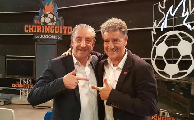 Josep Pedrerol con Rafa Guerrero. 