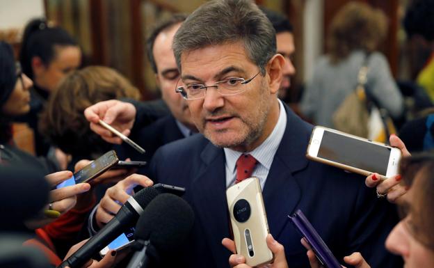 El ministro de Justicia, Rafael Catalá.