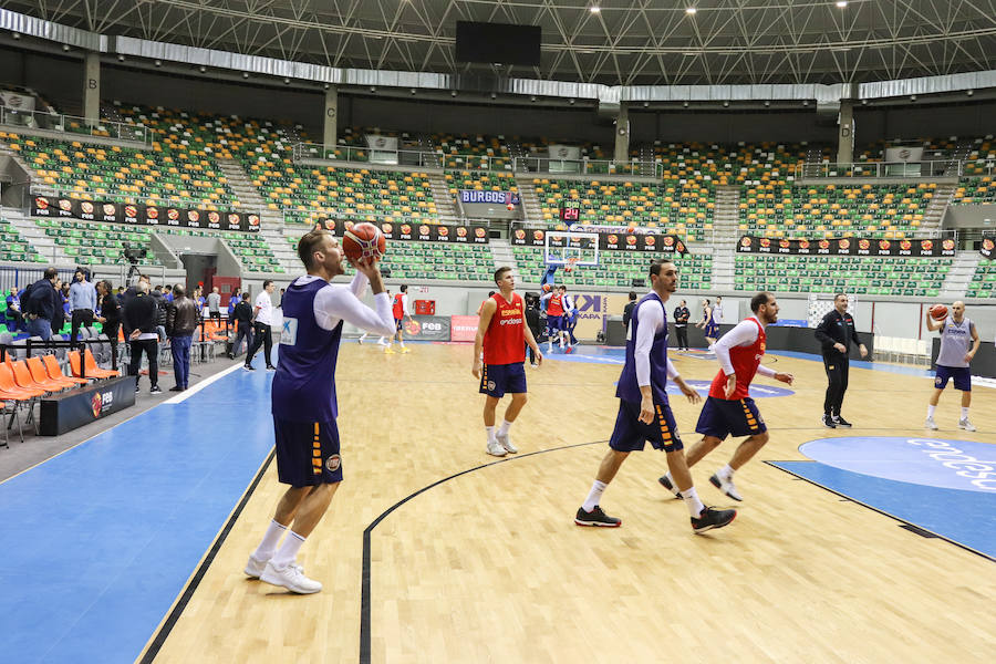 Entrenamiento de la Selección Española en Burgos