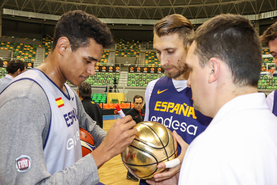 Entrenamiento de la Selección Española en Burgos