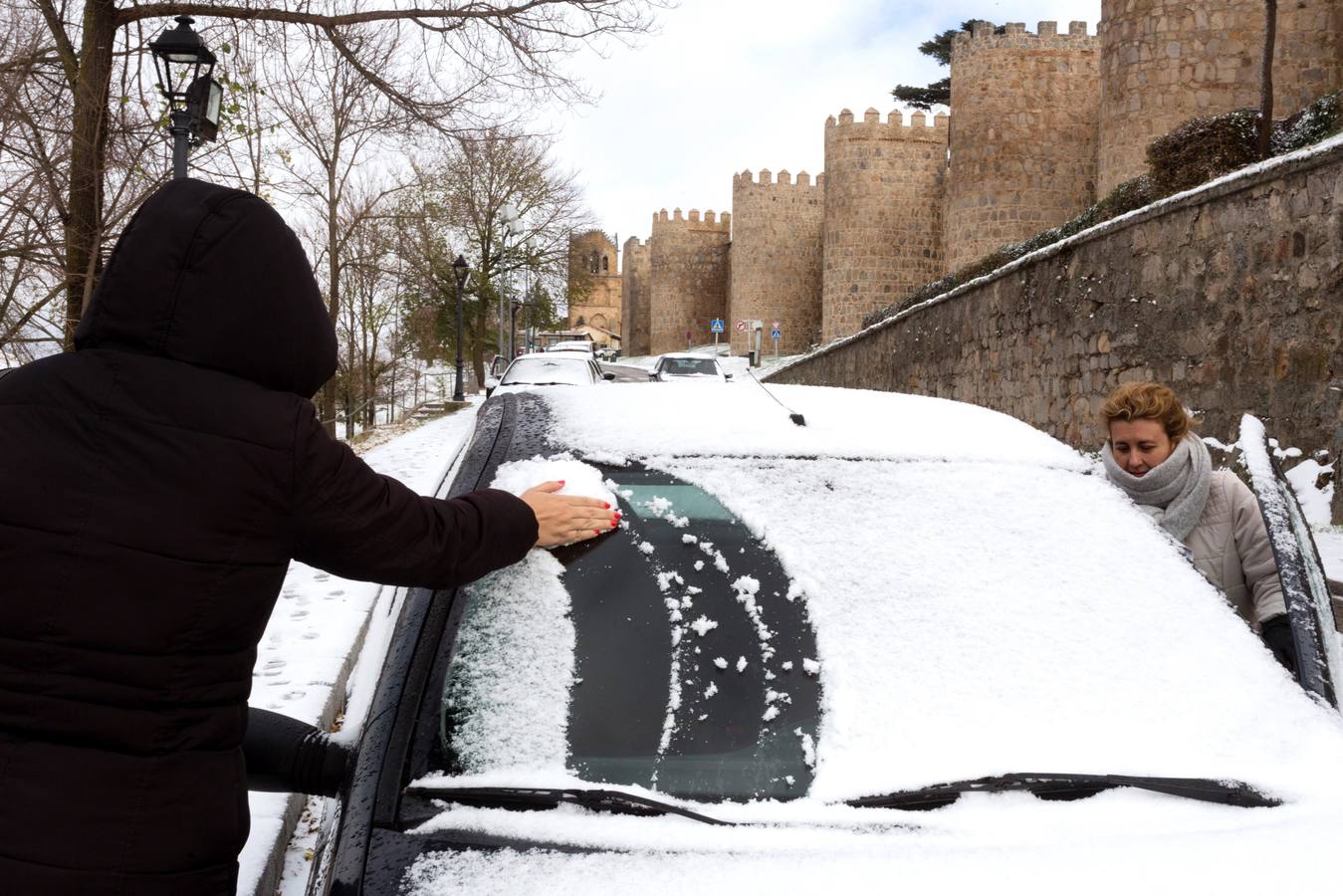Las estampas que ha dejado la nieve en la comunidad