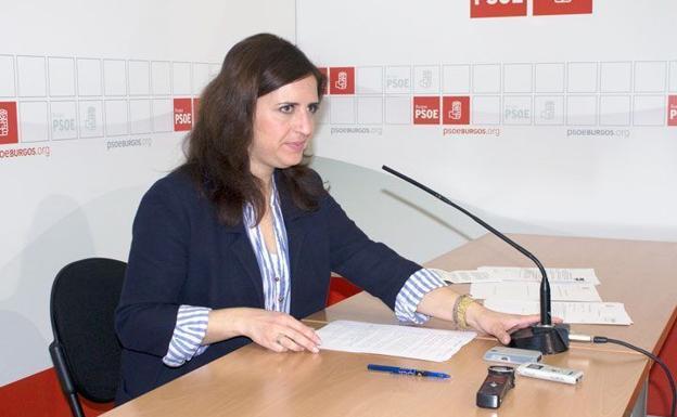 Esther Peña, diputada socialista y secretaria general del PSOE Burgos