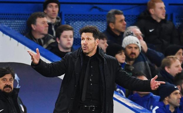 Diego Pablo Simeone, en Stamford Bridge. 