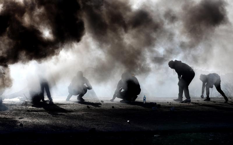 Miles de personas de Cisjordania y Gaza salen a protestar la decisión de Donald Trump de reconocer a Jerusalén como la capital israelí