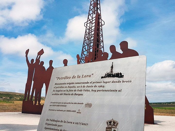 El pozo 1 de Ayoluengo ya está señalizado pero los vecinos quieren que vuelva la actividad de extracción