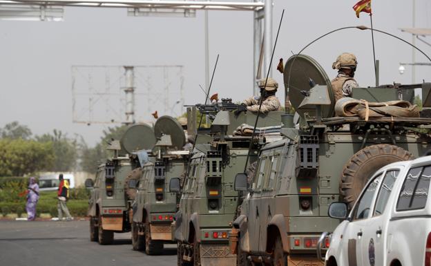 Soldados españoles en Bamako (Mali).