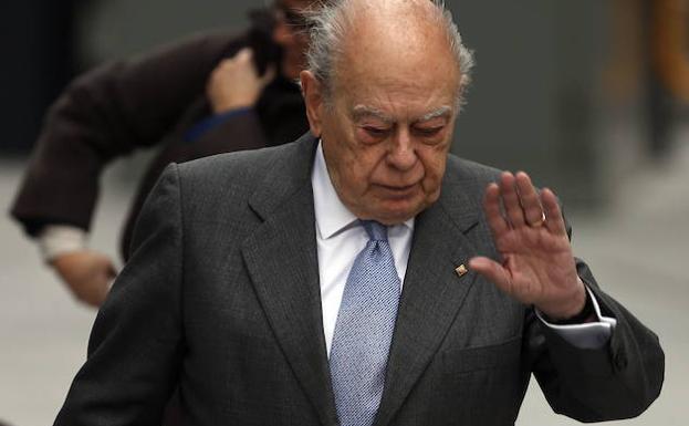 Pujol, a su llegada a la Audiencia Nacional. 