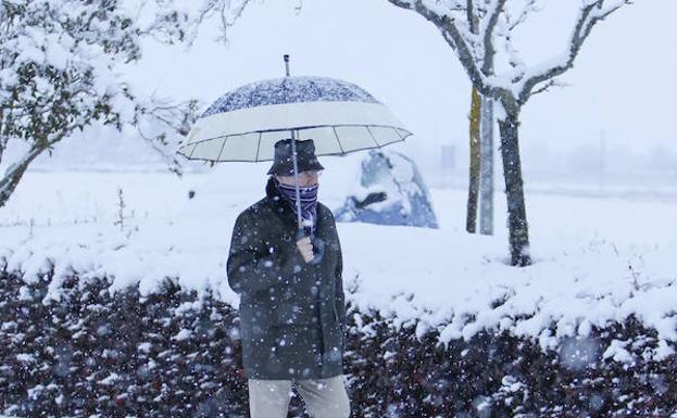 Imagen. Nieve en Salamanca capital. 