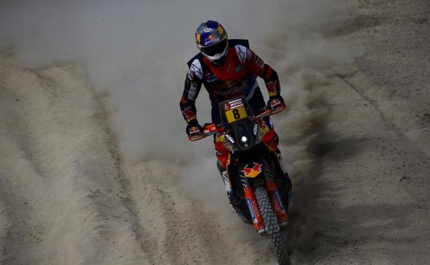 Joan Barreda, durante la segunda etapa del Dakar. 