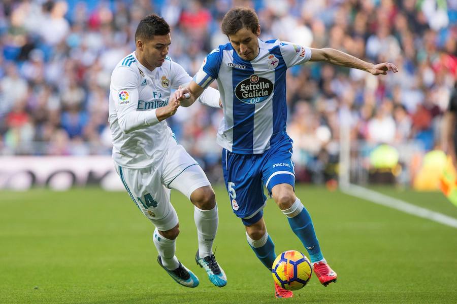 El conjunto de Zidane se dio un festín de goles pese a empezar perdiendo y acabó derrotando al Dépor por un contundente 7-1.