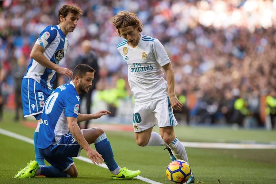 El conjunto de Zidane se dio un festín de goles pese a empezar perdiendo y acabó derrotando al Dépor por un contundente 7-1.