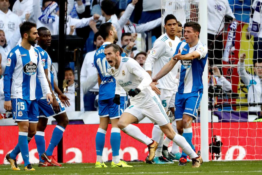 El conjunto de Zidane se dio un festín de goles pese a empezar perdiendo y acabó derrotando al Dépor por un contundente 7-1.