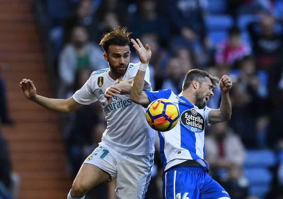 El conjunto de Zidane se dio un festín de goles pese a empezar perdiendo y acabó derrotando al Dépor por un contundente 7-1.