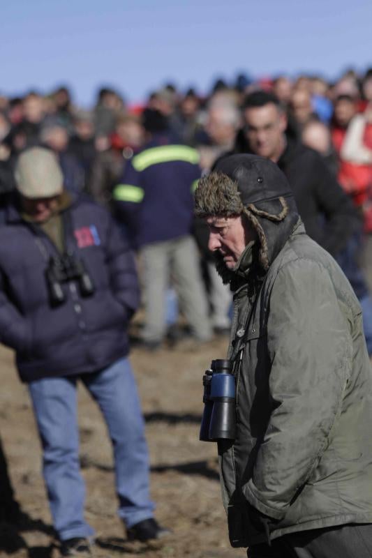 Ambiente en la carrera de galgos de este sábado en Madrigal de las Altas Torres, durante los cuartos de final del Campeonato Nacional