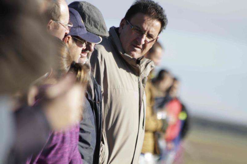 Ambiente en la carrera de galgos de este sábado en Madrigal de las Altas Torres, durante los cuartos de final del Campeonato Nacional