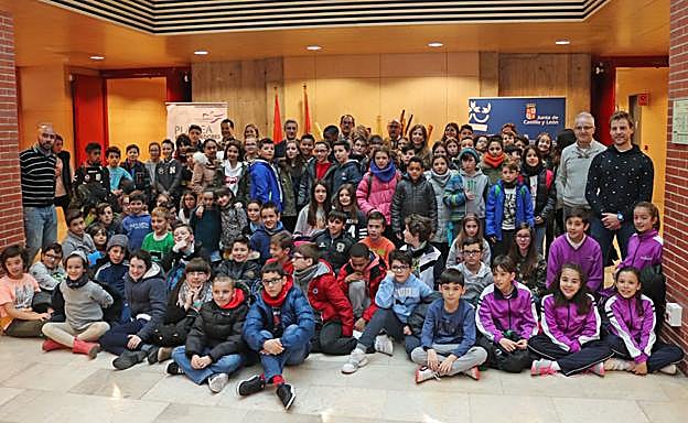 Algunos de los alumnos que participan en el programa