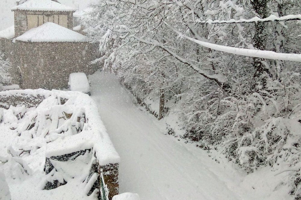 La nieve ha hecho acto de presencia, sobre todo en el norte de la provincia