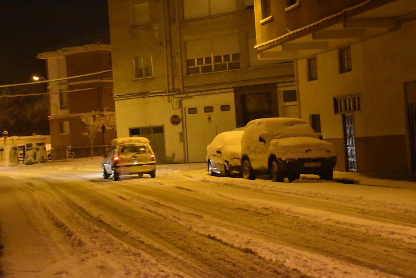 La madrugada del 1 al 2 de febrero de 2018 ha dejado estas imágenes en Aguilar de Campoo.