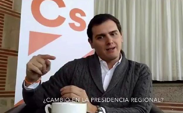 Albert Rivera, durante la entrevista.