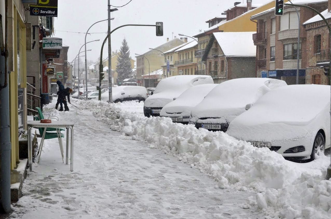 Nieve en Segovia.