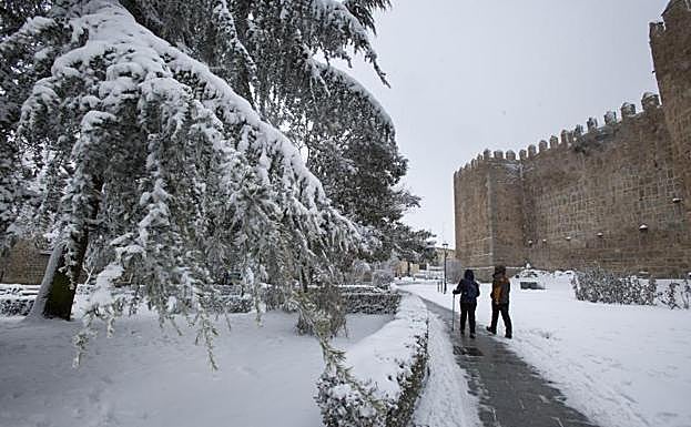 Nieve en Ávila. 