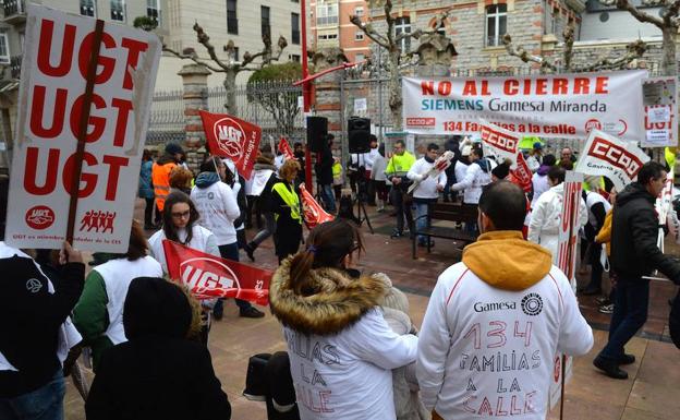 Ya han comenzado las movilizaciones en contra del cierre de Gamesa