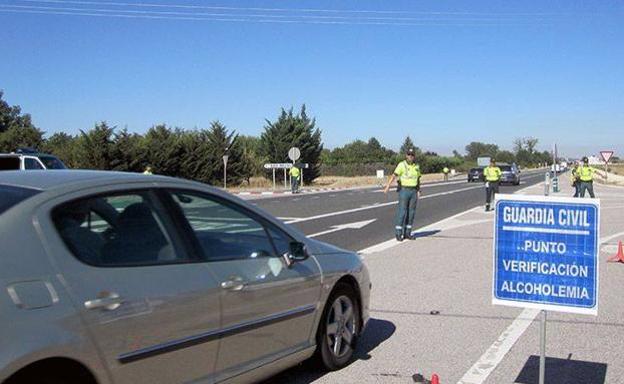 Control de alcoholemia de la Guardia Civil