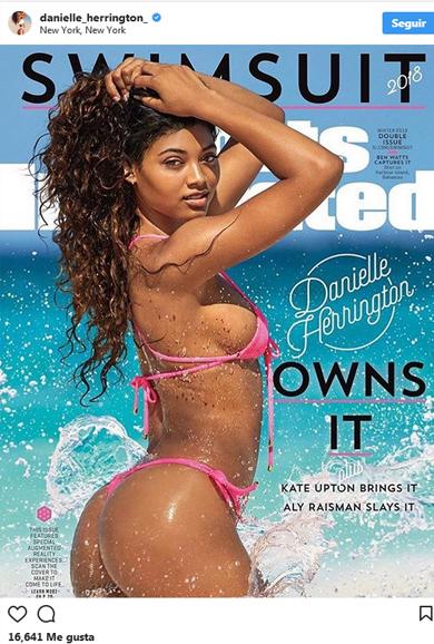 La modelo en la portada de la revista 'Sports Illustrated'. 