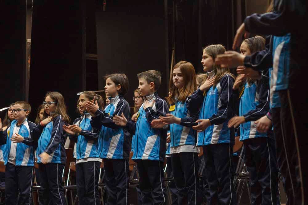 Fotos: Ensayo de los alumnos y profesores de Cantania