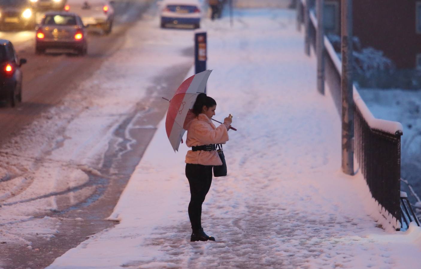 Temporal de nieve en Ponferrada.