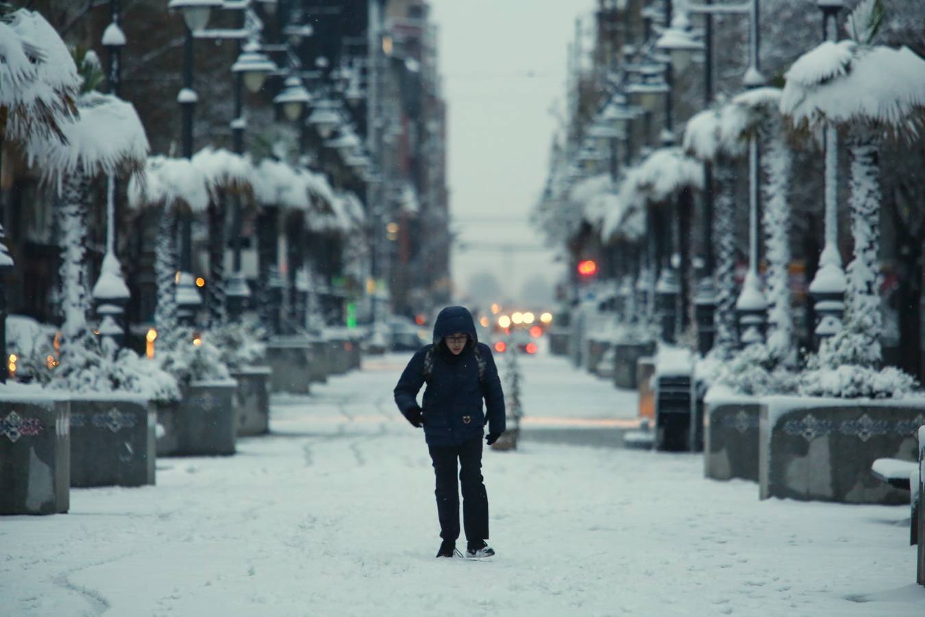 Temporal de nieve en Ponferrada.