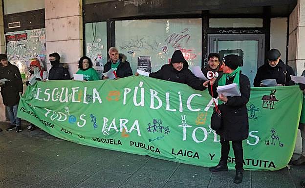 La plataforma se ha manifestado esta tarde