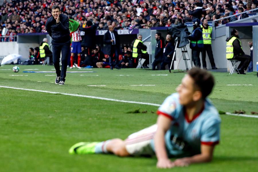 Los tantos de Griezmann, Vitolo, que volvió a la titularidad, y Correa, dan la victoria al cuadro madrileño ante el equipo gallego. 