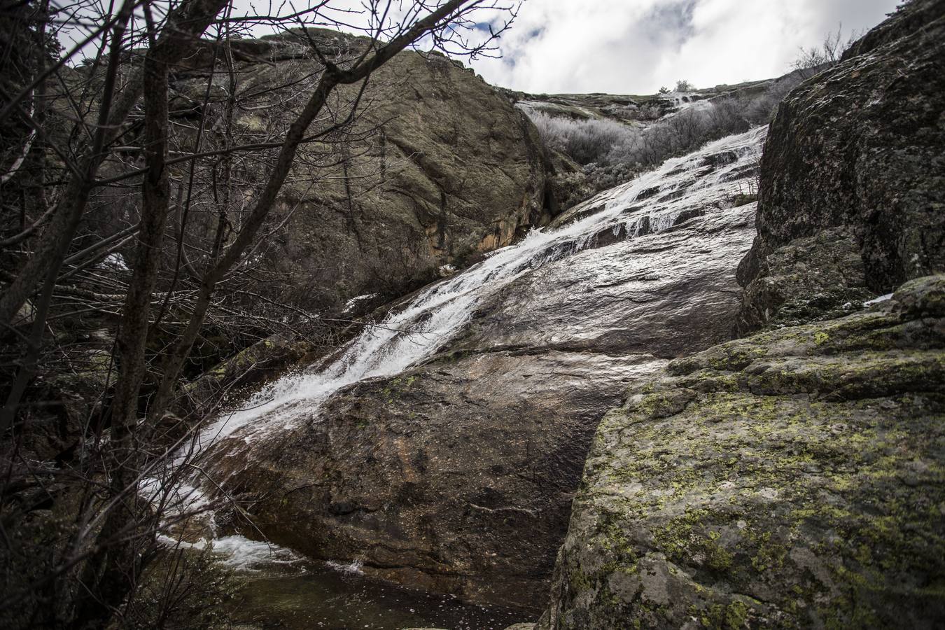 Cascada El Chorro Grande en La Ganja (Segovia).